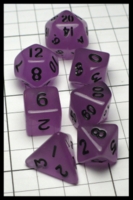Dice : Dice - Dice Sets - Handan Frosted Purple with Black Numbers Mini Set - Amazon 2023